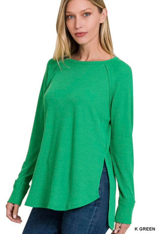 MELAGE BABY WAFFLE LONG SLEEVE TOP