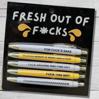 Fresh Out Of F**ks Pens Set