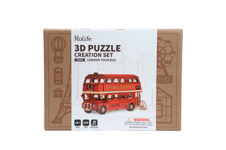 London Bus 3D Wooden Puzzles