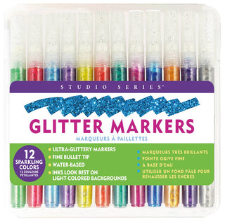 Studio Series Glitter Marker Set (12-piece set)