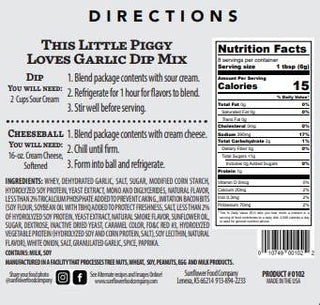 This Little Piggy Loves Garlic Dip Mix-Multiple Uses in 1.