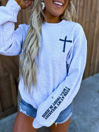 Trust In Jesus Graphic Crewneck