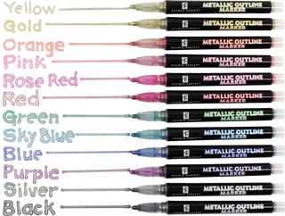 Studio Series Metallic Outline Markers (set of 12)