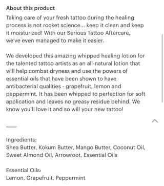 Serious Tattoo Care