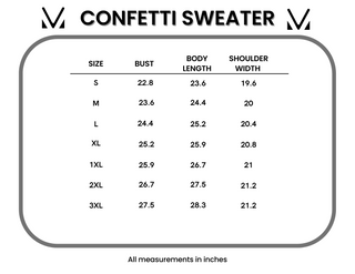 Confetti Sweater - White