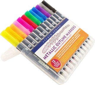 Studio Series Metallic Outline Markers (set of 12)